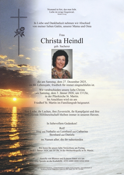 Parte von Christa Heindl