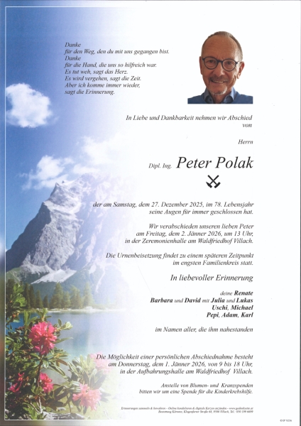 Parte von Peter  Polak