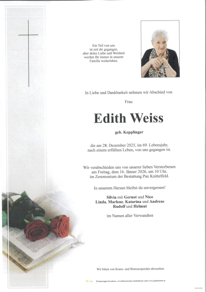 Parte von Edith Weiss