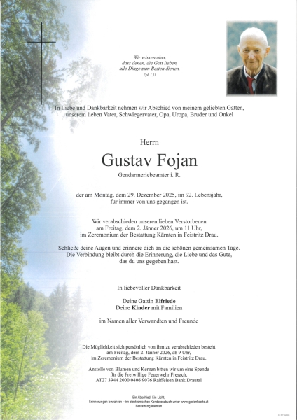 Parte von Gustav Fojan