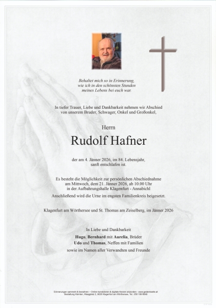 Parte von Rudolf Hafner
