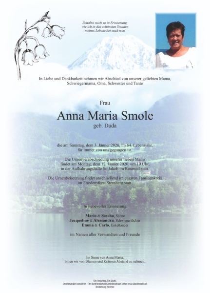 Parte von Anna Maria Smole