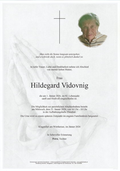 Parte von Hildegard Vidovnig