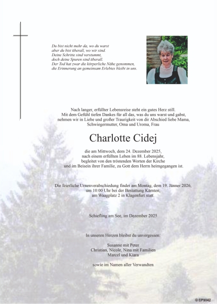 Parte von Charlotte Cidej