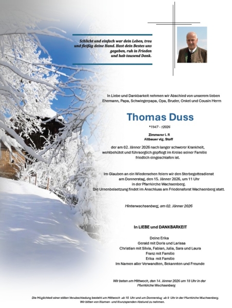 Parte von Thomas Duss