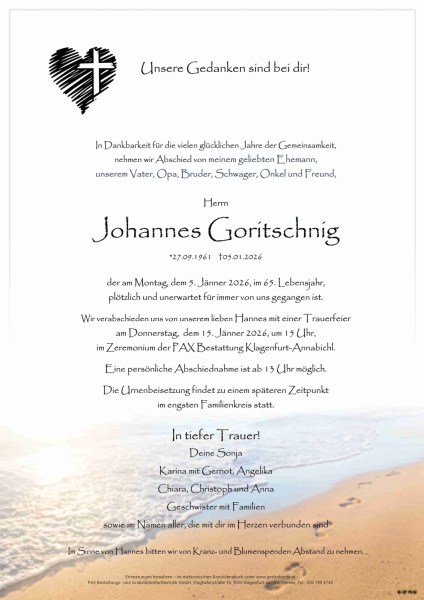 Parte von Johannes  Goritschnig