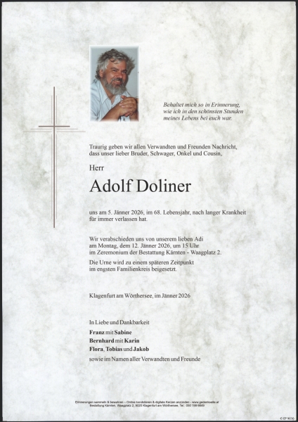 Parte von Adolf Doliner