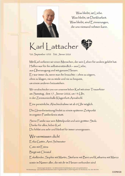 Parte von Karl Lattacher