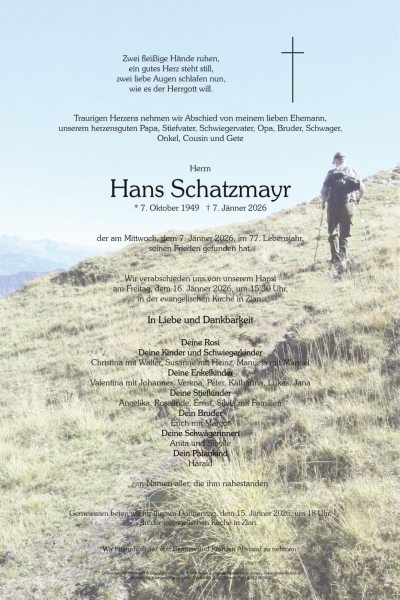 Parte von Hans Schatzmayr