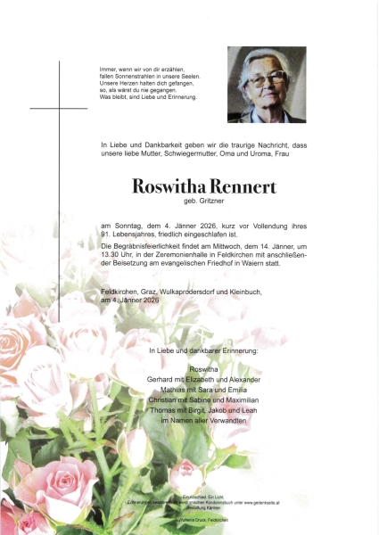 Parte von Roswitha  Rennert