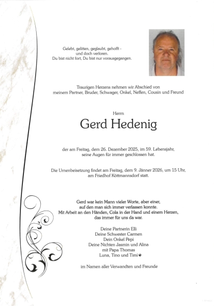 Parte von Gerd Hedenig