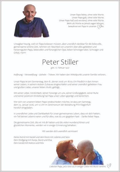 Parte von Peter Stiller