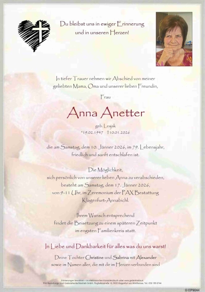 Parte von Anna  Anetter