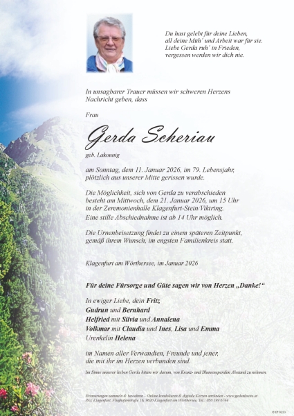 Parte von Gerda Scheriau