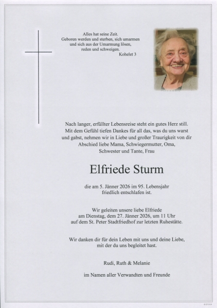 Parte von Elfriede Sturm