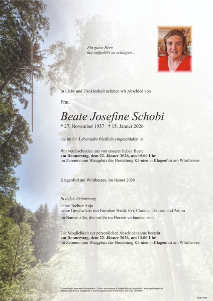 Parte von Beate Josefine Schobi