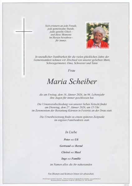 Parte von Maria Scheiber
