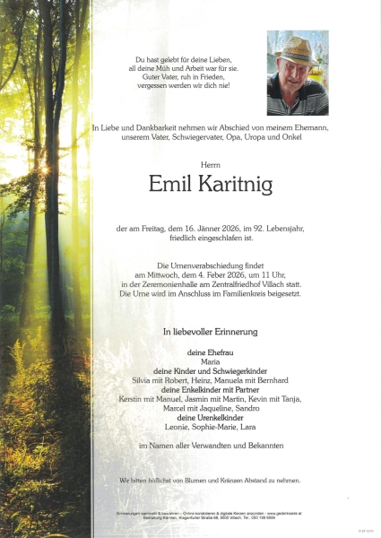 Parte von Emil Karitnig