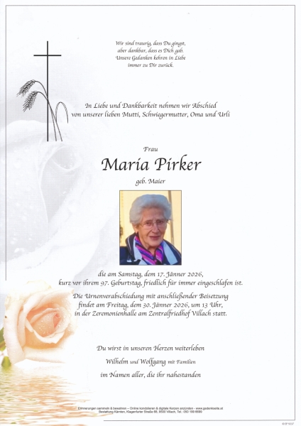 Parte von Maria Pirker