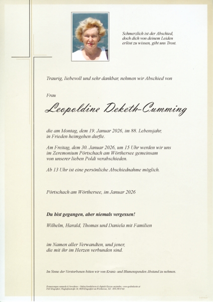 Parte von Leopoldine Deketh-Cumming