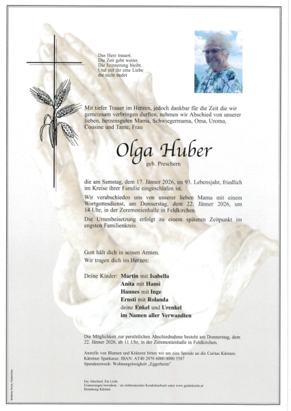 Parte von Olga Huber