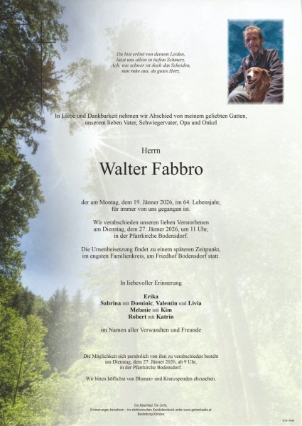 Parte von Walter Fabbro