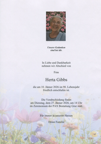 Parte von Herta Gibbs