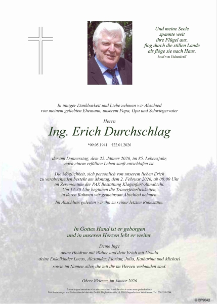 Parte von Erich Durchschlag