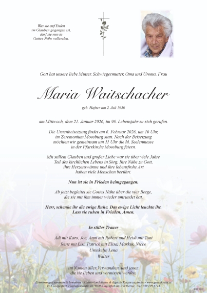 Parte von Maria Waitschacher