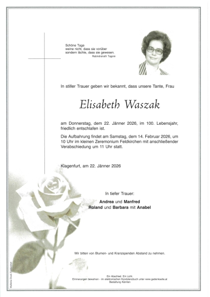 Parte von Elisabeth  Waszak