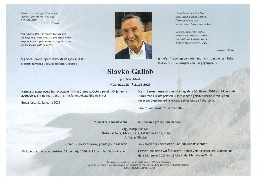 Parte von Ing. Alois Gallob