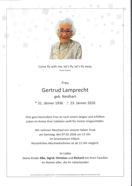 Parte von Gertrud Lamprecht