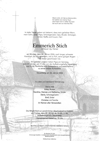 Parte von Emmerich Stich