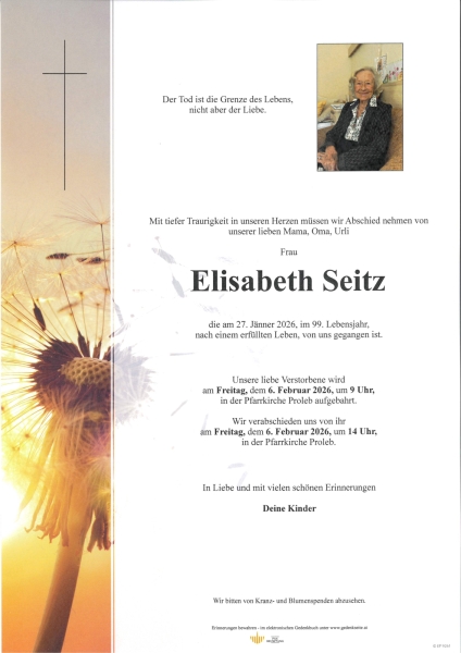 Parte von Elisabeth  Seitz