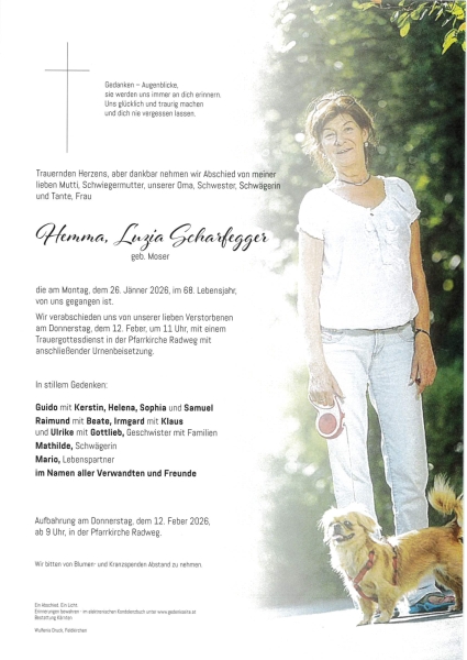 Parte von Hemma Luzia Scharfegger