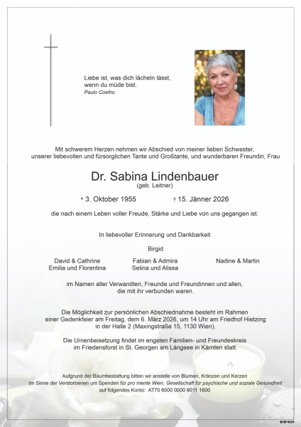 Parte von Sabina Lindenbauer