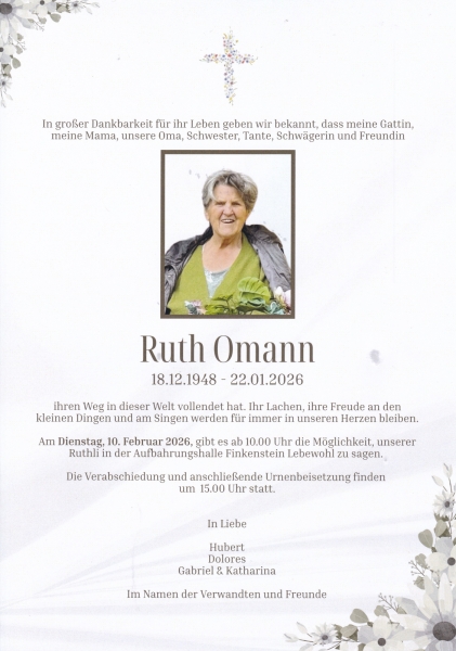 Parte von Ruth Omann