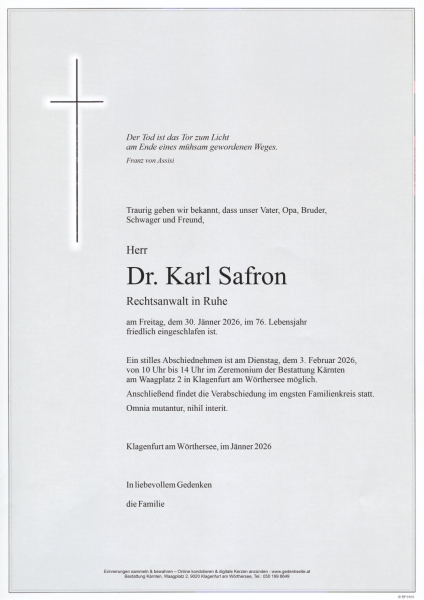 Parte von Karl Safron