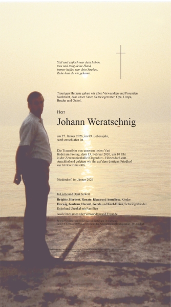 Parte von Johann Weratschnig