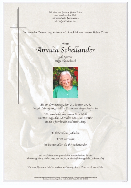 Parte von Amalia Schellander