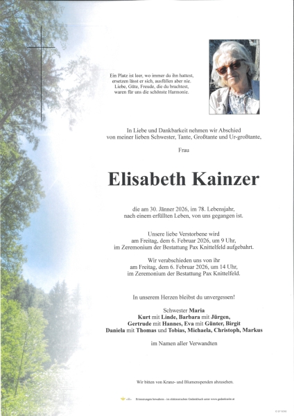Parte von Elisabeth Kainzer