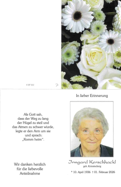 Parte von Irmgard Kerschhackl