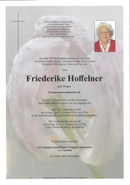 Parte von Friederike Hoffelner
