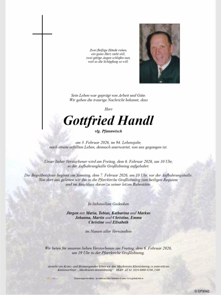 Parte von Gottfried Handl