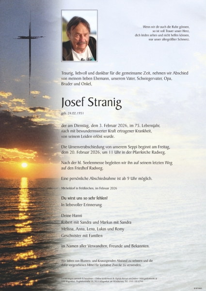 Parte von Josef Stranig