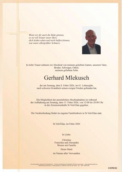Parte von Gerhard Mlekusch