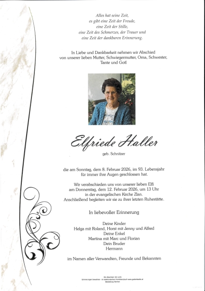 Parte von Elfriede Haller