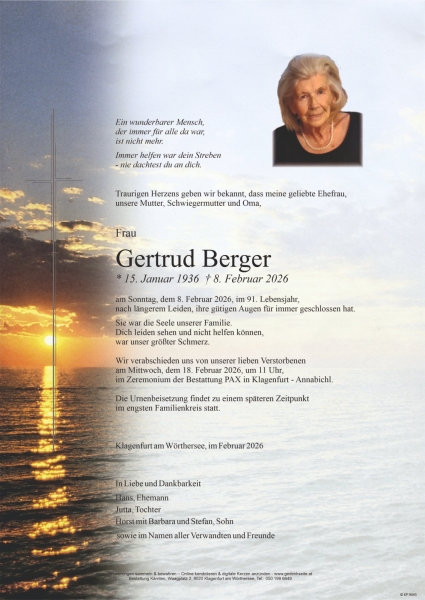 Parte von Gertrud Berger