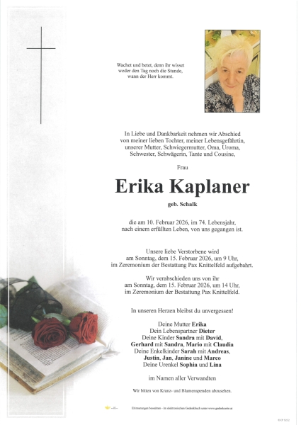 Parte von Erika  Kaplaner