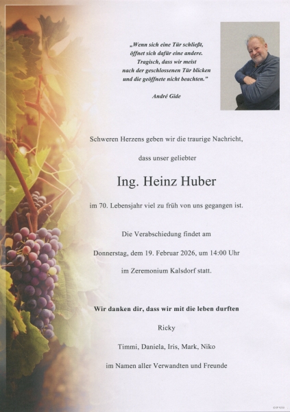 Parte von Heinz Huber